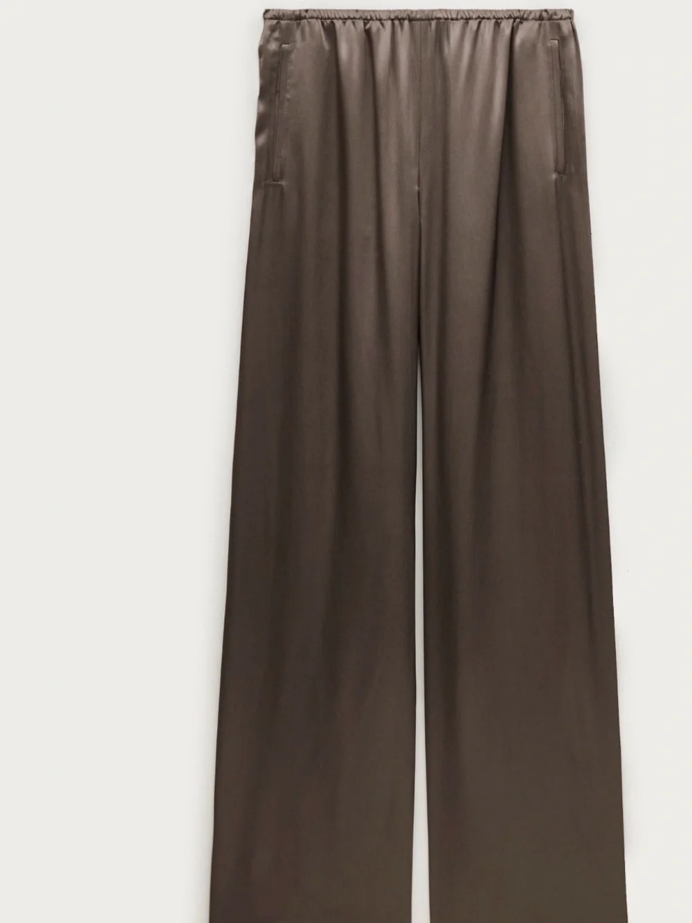 J. Crew Cosmo Pants in Luster Charmeuse- Smoky Wood- Size Small